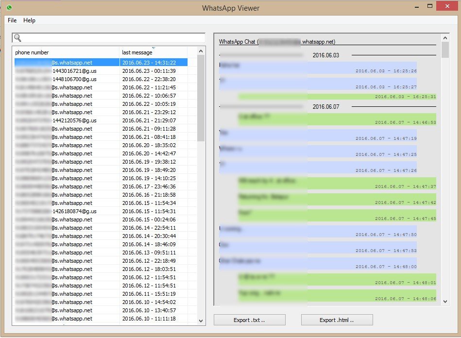 Decrypting the Whatsapp database 12